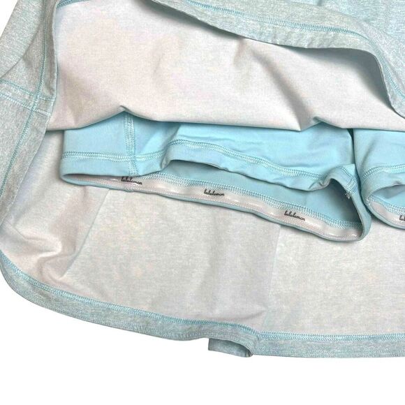Lululemon Pace Rival Mid-Rise Skirt Tall *Heather Lux Multi Icing Blue - Picture 7 of 12
